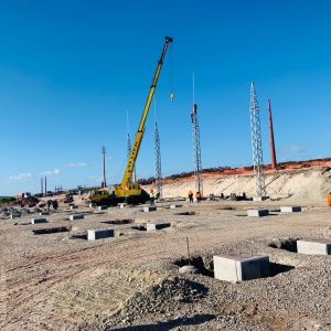 66kv Branch Line Masts Foundations & Substation Equipment Foundations Setting Out